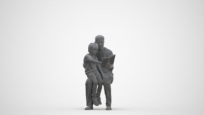 3D human model boy casual kids, photogrammetry scanned person for archviz, three-quarter front view render