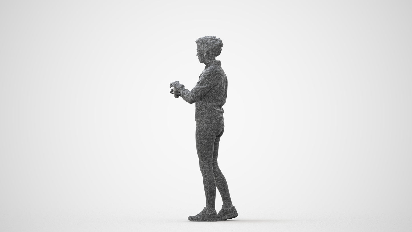 realistic 3D people woman sport, render-ready for V-Ray and Corona, FBX OBJ, square thumbnail