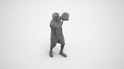 3D people model man sport, scanned human for 3ds Max rendering, wireframe three-quarter view