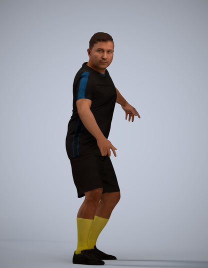 photogrammetry 3D man sport, realistic human model archviz FBX