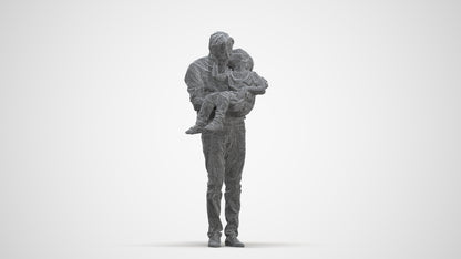 realistic 3D people boy casual kids, render-ready for V-Ray and Corona, FBX OBJ, three-quarter front view render