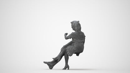 scanned 3D woman casual couple, photogrammetry people for Enscape and V-Ray, square thumbnail