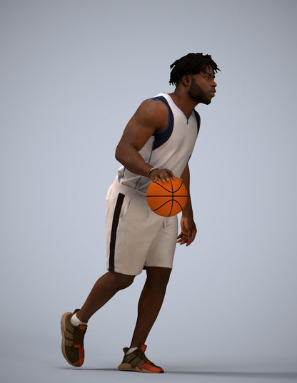 3D scanned man sport, photorealistic archviz people for Enscape and SketchUp