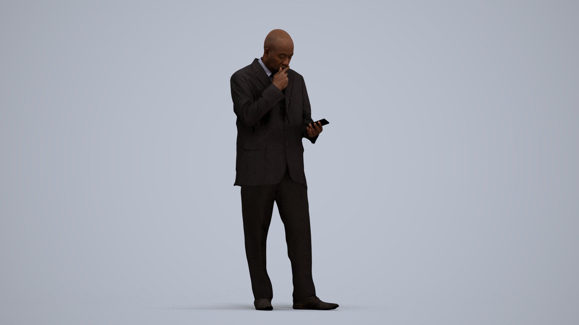 photogrammetry 3D man business, realistic human model archviz FBX, standing pose render