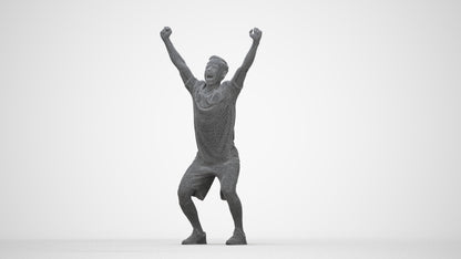 realistic 3D people man sport, render-ready for V-Ray and Corona, FBX OBJ, wireframe back view