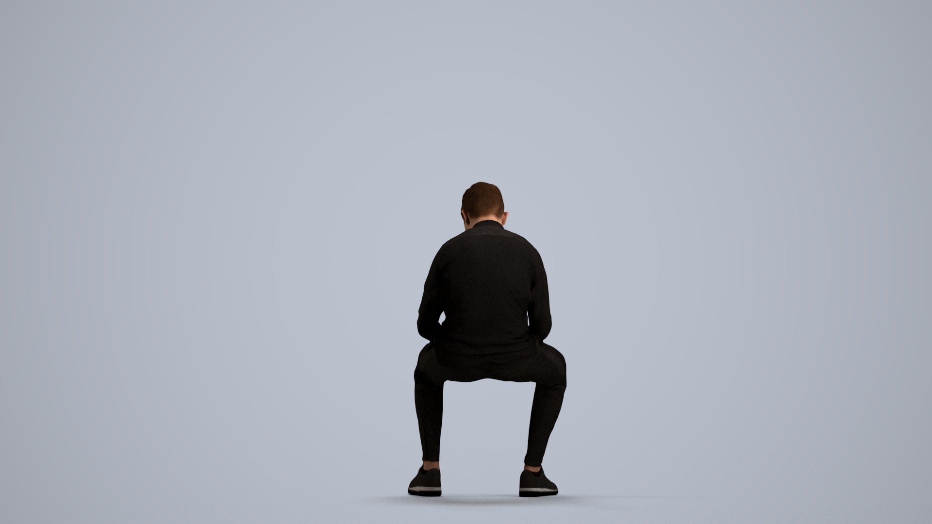 3D scanned boy kids casual, photorealistic archviz people for Enscape and SketchUp, front view render