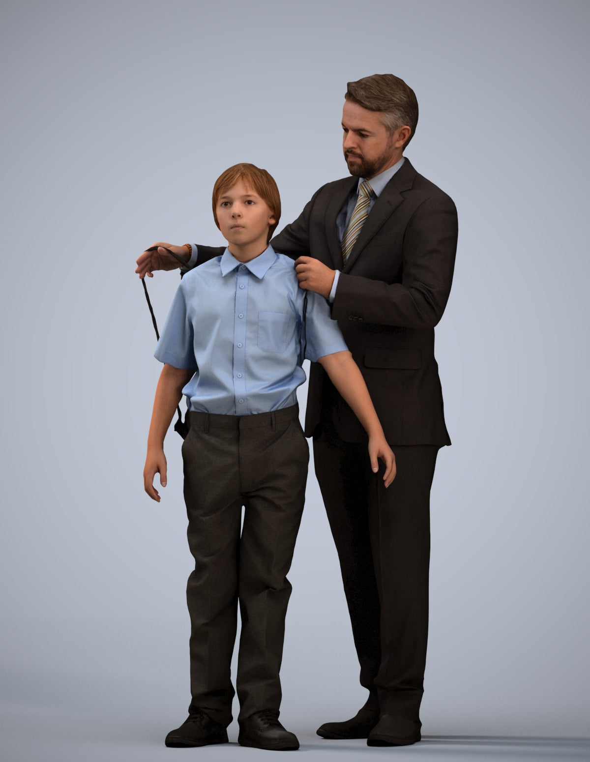 3D people model girl kids, scanned human for 3ds Max rendering