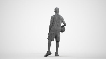 realistic 3D people boy sport kids, render-ready for V-Ray and Corona, FBX OBJ, wireframe front view