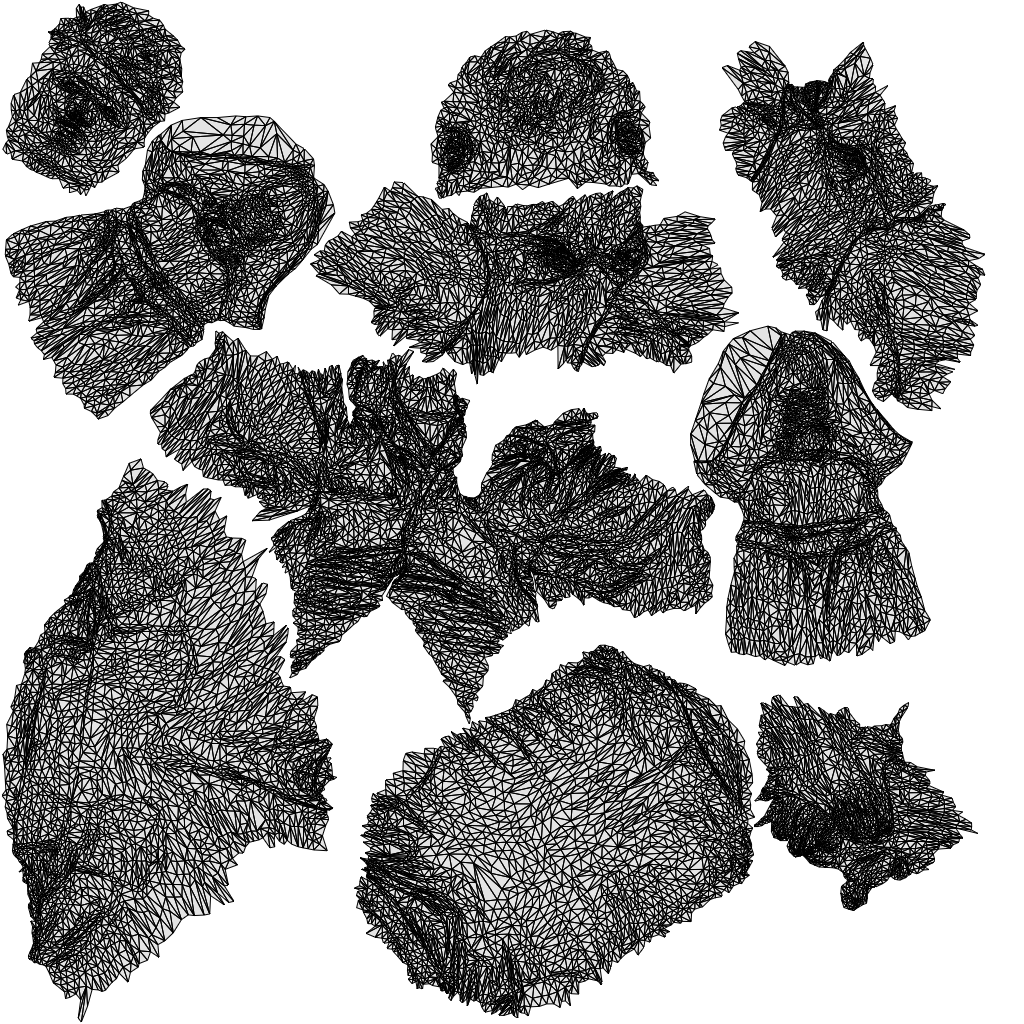 scanned 3D man casual mix, photogrammetry people for Enscape and V-Ray, wireframe top-down view