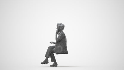 scanned 3D woman standing, photogrammetry people for Enscape and V-Ray, square thumbnail