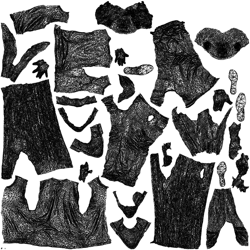 3D people model woman casual couple, scanned human for 3ds Max rendering, wireframe top-down view