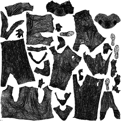 3D people model woman casual couple, scanned human for 3ds Max rendering, wireframe top-down view