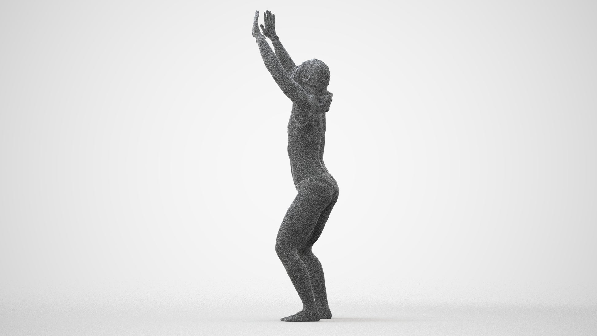 scanned 3D woman pool, photogrammetry people for Enscape and V-Ray, square thumbnail