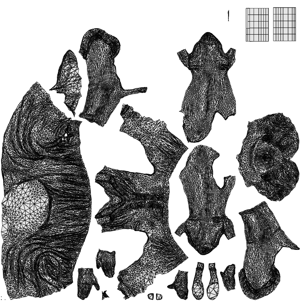 3D people model woman casual sitting, scanned human for 3ds Max rendering, wireframe top-down view