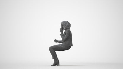 3D people model woman business, scanned human for 3ds Max rendering, square thumbnail