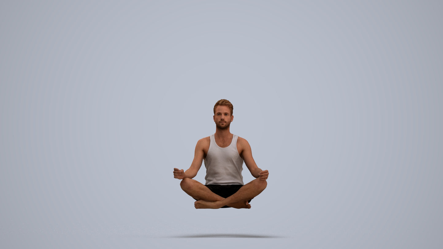 realistic 3D people man sport, render-ready for V-Ray and Corona, FBX OBJ, standing pose render