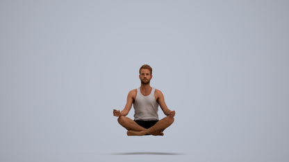 realistic 3D people man sport, render-ready for V-Ray and Corona, FBX OBJ, standing pose render
