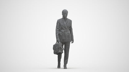 photogrammetry 3D woman business, realistic human model archviz FBX, three-quarter front view render