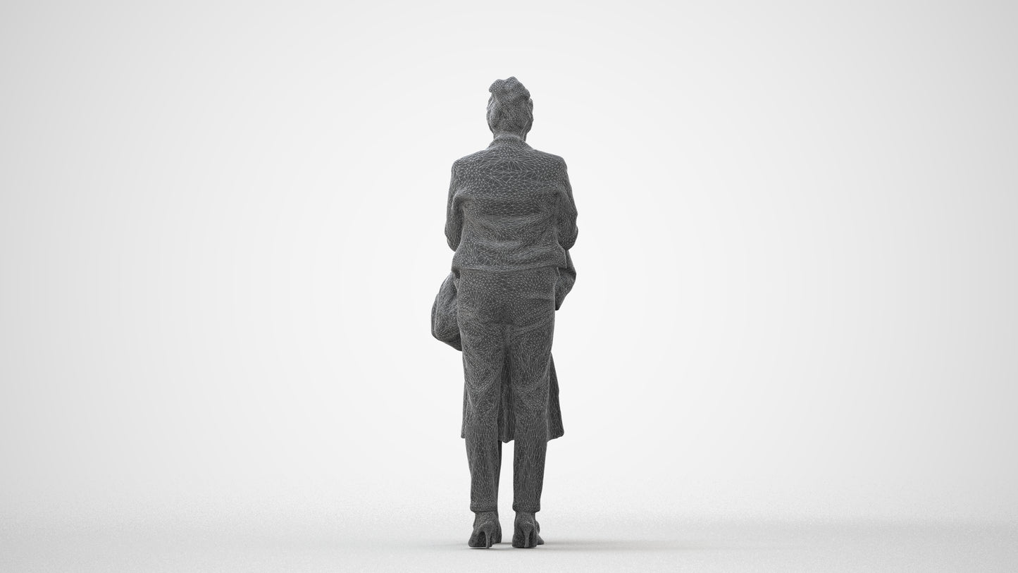 3D scanned girl kids casual, photorealistic archviz people for Enscape and SketchUp, square thumbnail