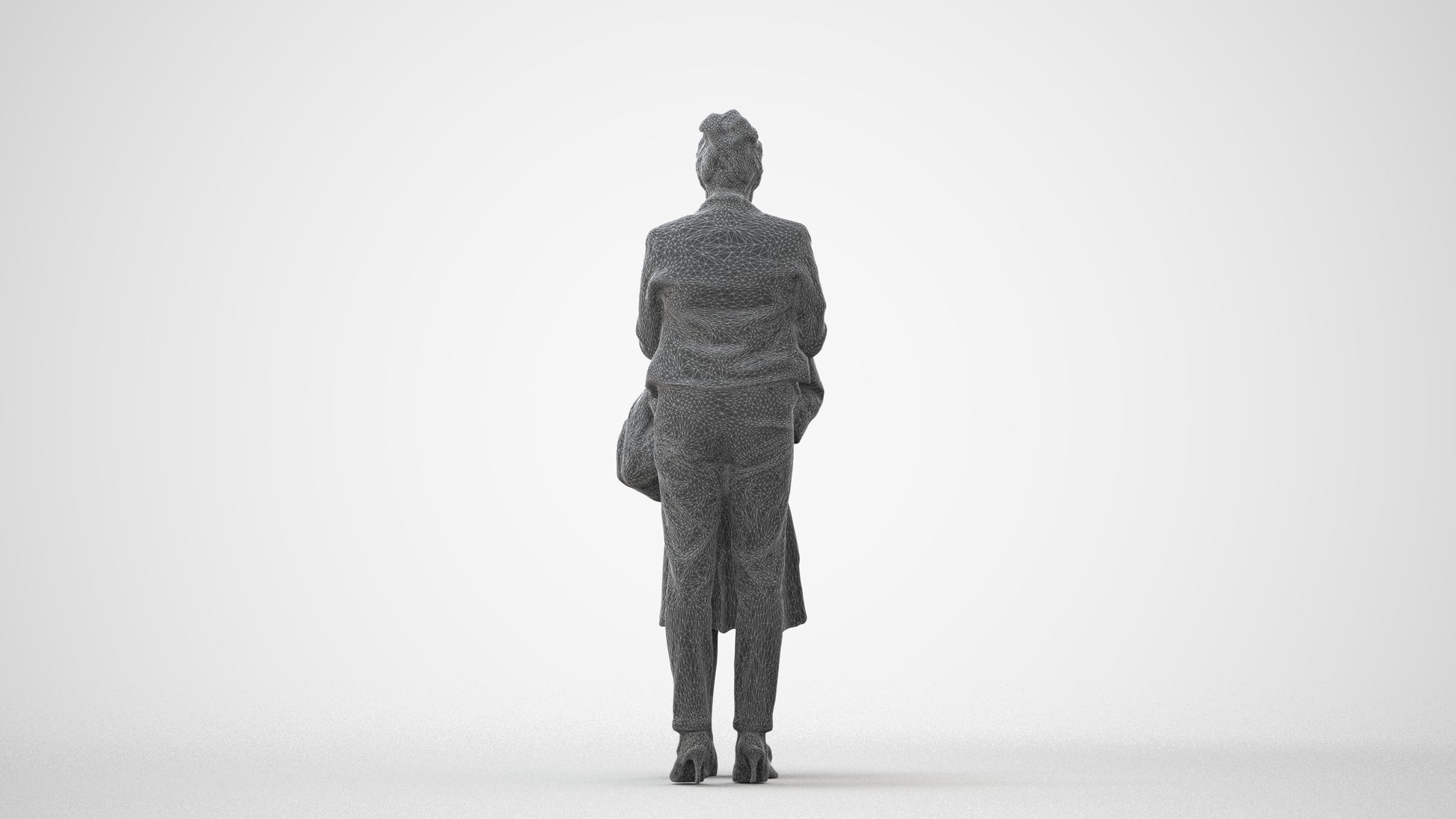3D scanned girl kids casual, photorealistic archviz people for Enscape and SketchUp, square thumbnail