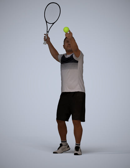 3D people model man sport, scanned human for 3ds Max rendering