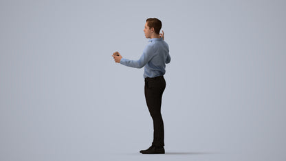 realistic 3D boy kids, scanned archviz people for Blender and 3ds Max, three-quarter view render