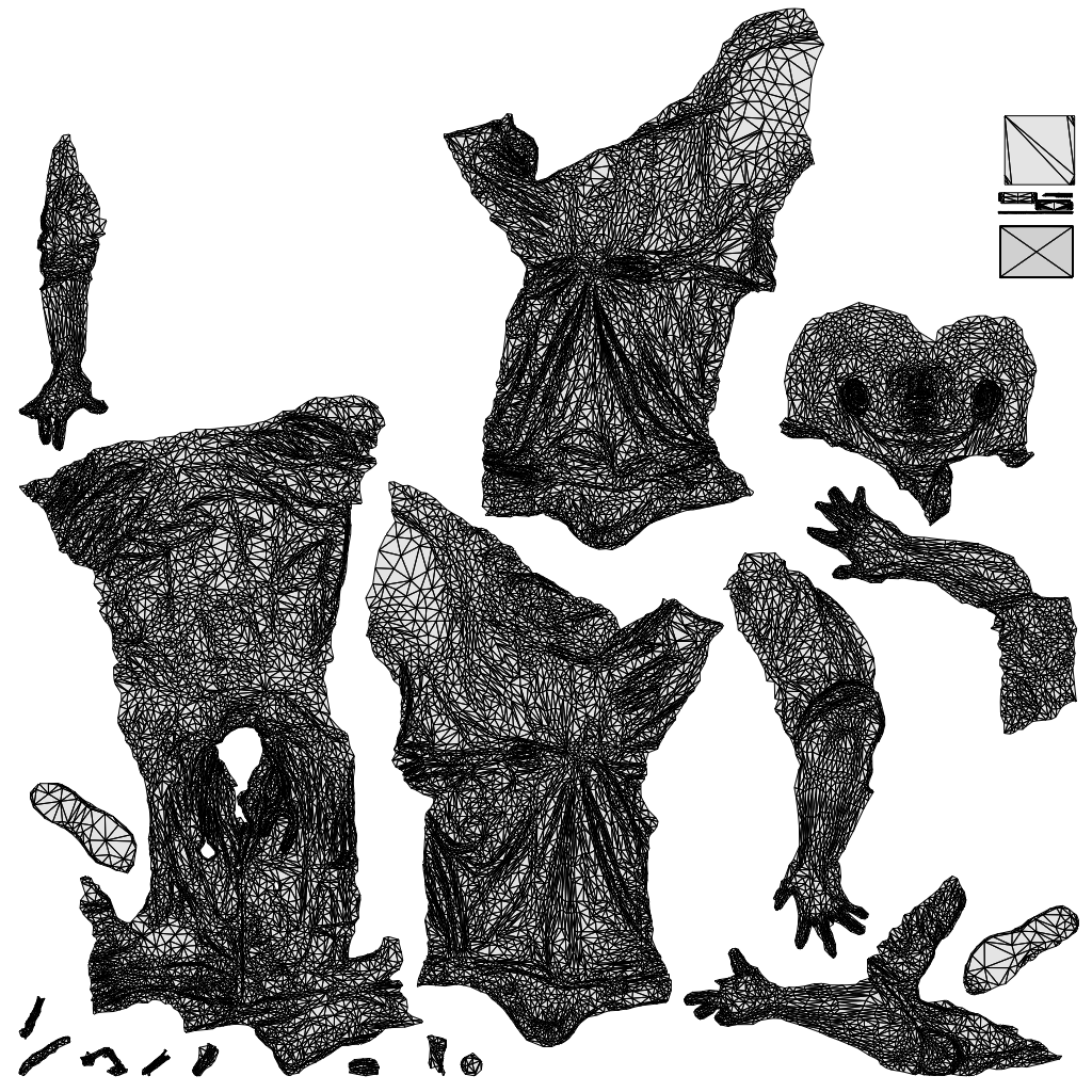photogrammetry 3D man medical, realistic human model archviz FBX, wireframe top-down view