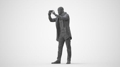 realistic 3D human man casual standing, archviz people FBX OBJ for Blender, square thumbnail