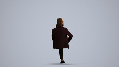 scanned 3D man formal formalaffairs, photogrammetry people for Enscape and V-Ray, front view render