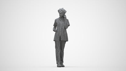 photogrammetry 3D woman medical, realistic human model archviz FBX, wireframe back view