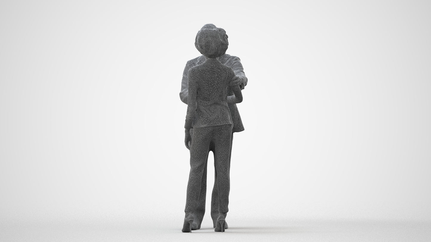 scanned 3D woman business, photogrammetry people for Enscape and V-Ray, square thumbnail