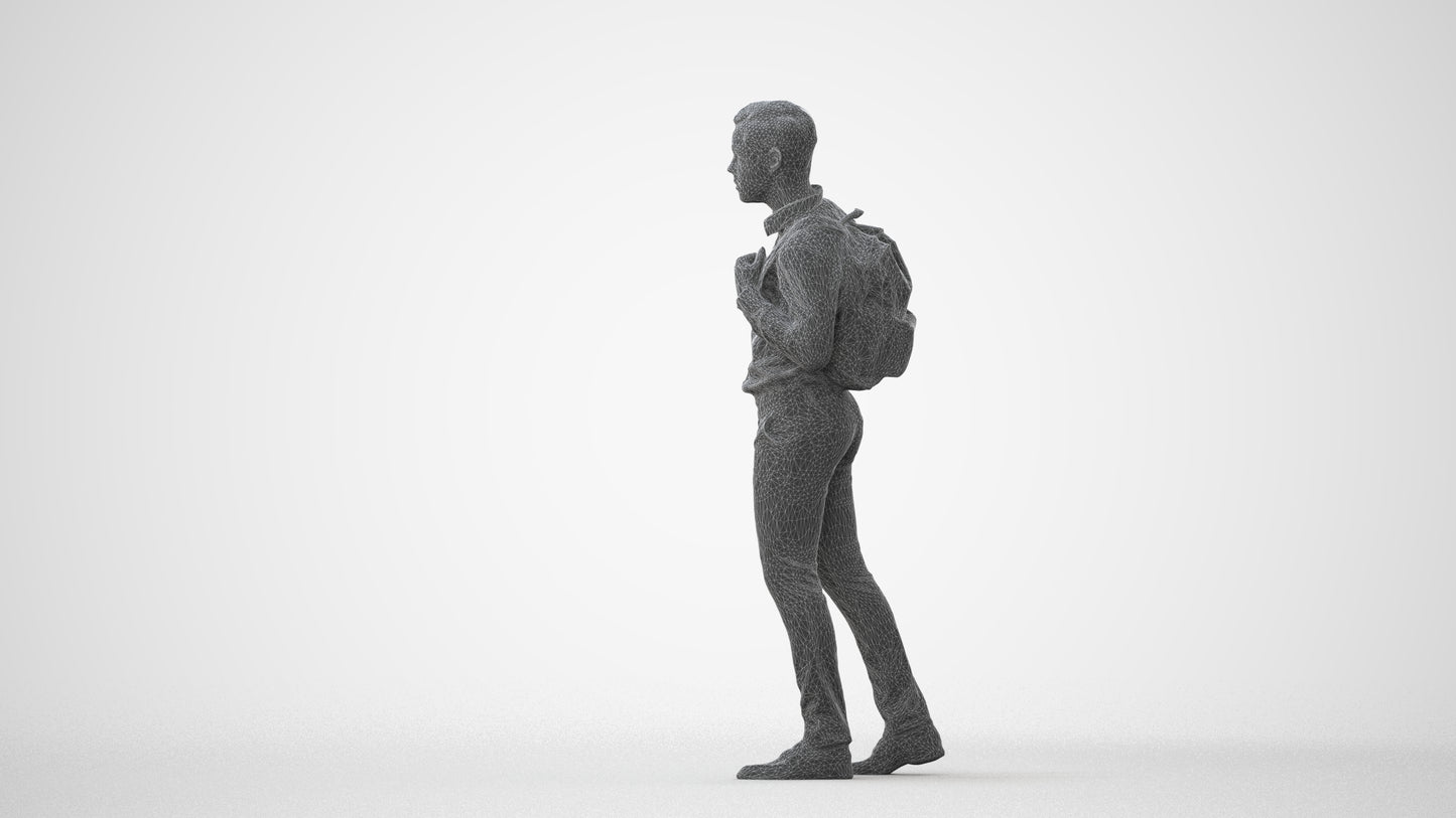 realistic 3D people boy kids, render-ready for V-Ray and Corona, FBX OBJ, square thumbnail