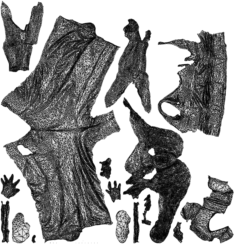 realistic 3D people woman casual standing, render-ready for V-Ray and Corona, FBX OBJ, wireframe top-down view
