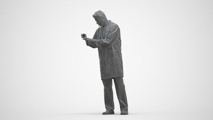 realistic 3D people man medical, render-ready for V-Ray and Corona, FBX OBJ, three-quarter front view render