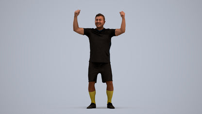realistic 3D man sport, scanned archviz people for Blender and 3ds Max, standing pose render