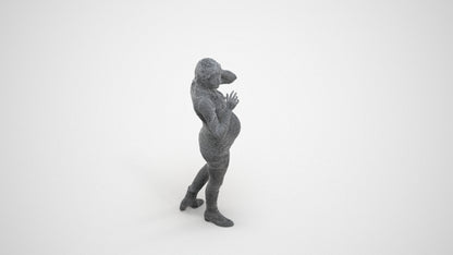 realistic 3D human woman casual walking, archviz people FBX OBJ for Blender, wireframe three-quarter view