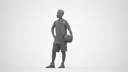 realistic 3D people man sport, render-ready for V-Ray and Corona, FBX OBJ, wireframe back view