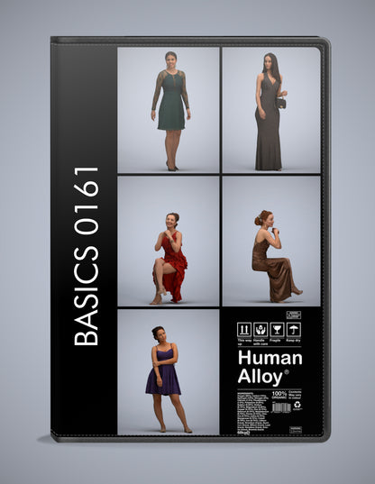 realistic 3D people formalaffairs set, 5 render-ready models for V-Ray and Corona