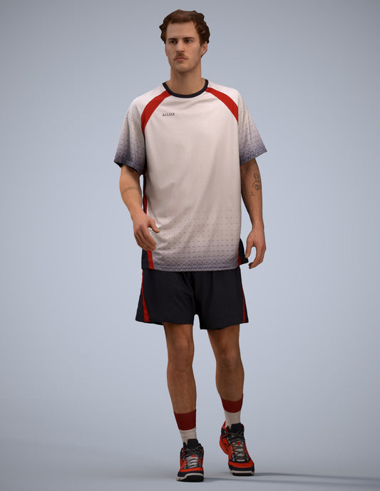 3D scanned man sport, photorealistic archviz people for Enscape and SketchUp