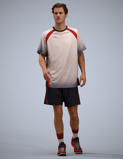 3D scanned man sport, photorealistic archviz people for Enscape and SketchUp