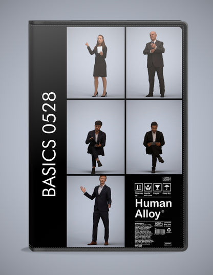 3D human models business bundle, 5 photogrammetry scanned people for archviz
