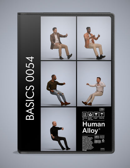scanned 3D people driving collection, 7 photogrammetry models for Enscape and V-Ray