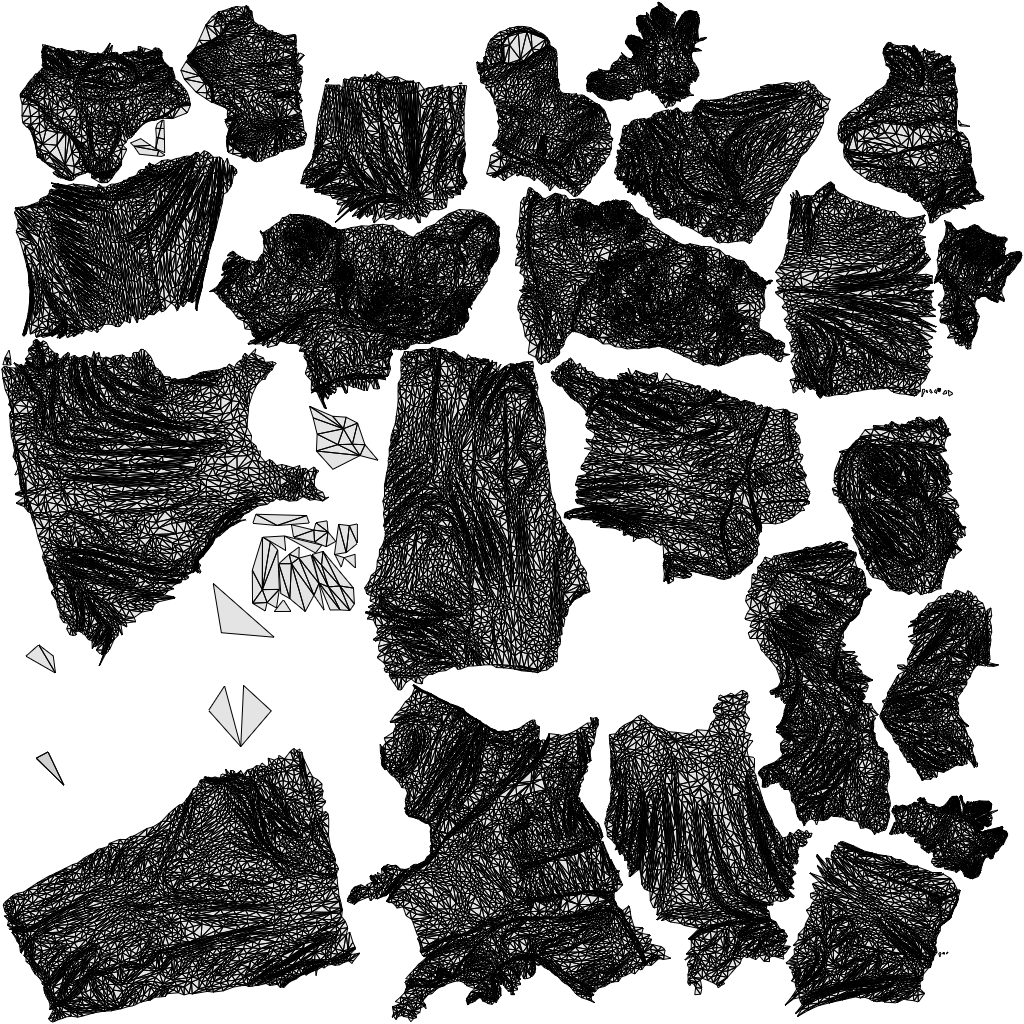 scanned 3D senior woman business shopping, photogrammetry people for Enscape and V-Ray, wireframe top-down view
