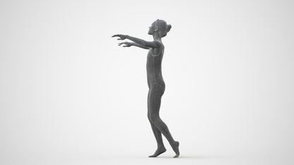 3D scanned woman pool, photorealistic archviz people for Enscape and SketchUp, square thumbnail