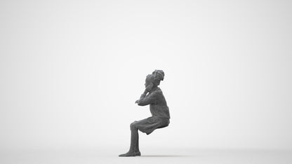 realistic 3D human girl kids, archviz people FBX OBJ for Blender, square thumbnail