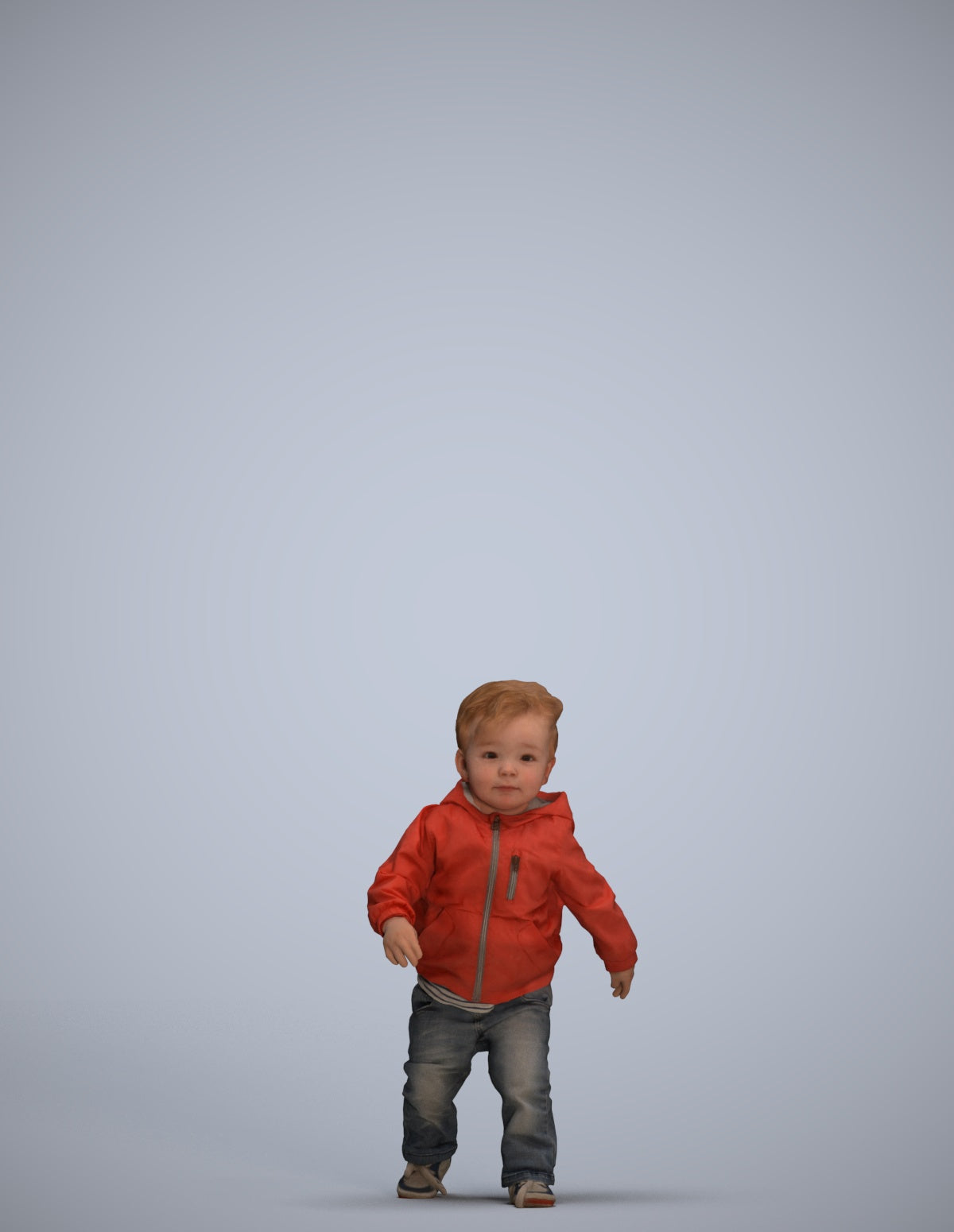 realistic 3D human boy casual kids, archviz people FBX OBJ for Blender