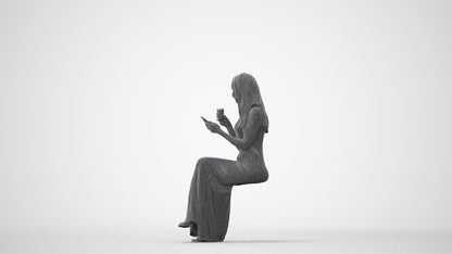 realistic 3D human woman formal formalaffairs, archviz people FBX OBJ for Blender, square thumbnail
