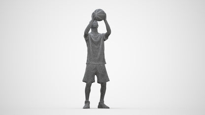 scanned 3D boy sport, photogrammetry people for Enscape and V-Ray, wireframe back view