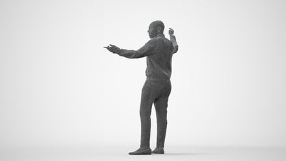 realistic 3D man business, scanned archviz people for Blender and 3ds Max, square thumbnail