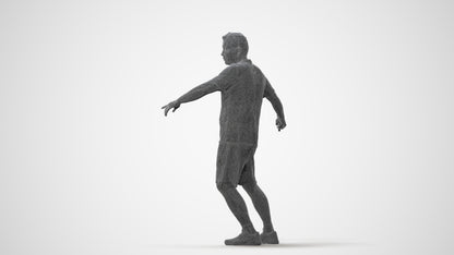 photogrammetry 3D man sport, realistic human model archviz FBX, square thumbnail